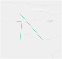 Ergebnis beim Ausschneiden von Polylinien mit Polygonen
