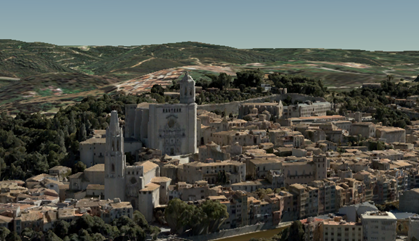 Mesh-Layer von Girona, Spanien