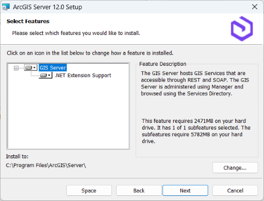 Bereich "Features auswählen" in ArcGIS Server