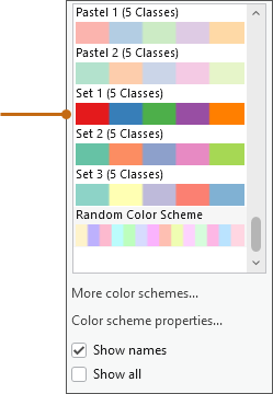 Dropdown-Liste "Farbschema"