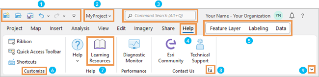 ArcGIS Pro-Menüband