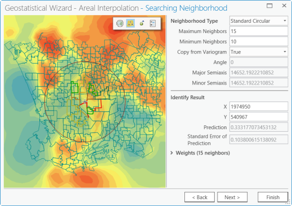 Bereich 3 des Geostatistical Wizard