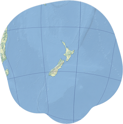 Beispiel für die New Zealand Map Grid-Projektion 