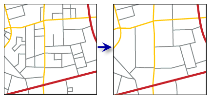 Abbildung: Werkzeug "Straßennetzwerk ausdünnen"