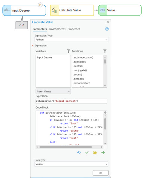 Definieren von Funktionen im Code-Block