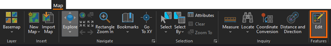 Map tab with Edit button highlighted