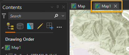 Activate a Map Tab