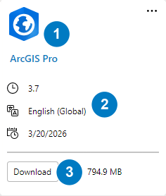 A card with information about a documentation set hasn't been downloaded