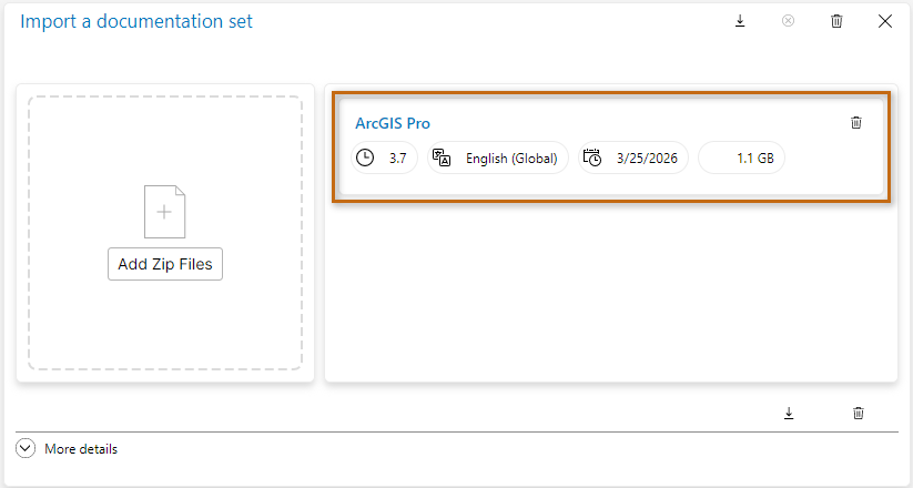 Importing an ArcGIS Pro 3.7 English doc set.