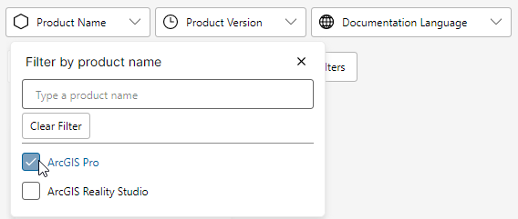 Filtering on ArcGIS Pro