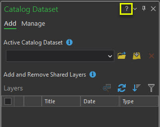 The question mark icon links to relevant help documentation