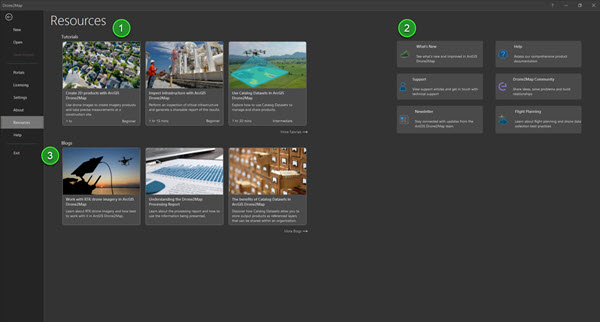 The Resources tab of