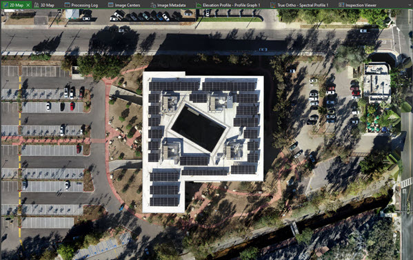 An active map view
