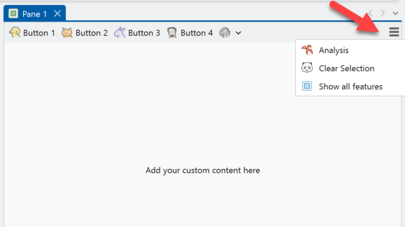 CustomtoolbarsOnCustomPaneBurgerButtonMenu.png