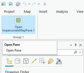 Open ImpersonateMapPane 1 button Open ImpersonateMapPane 1 button