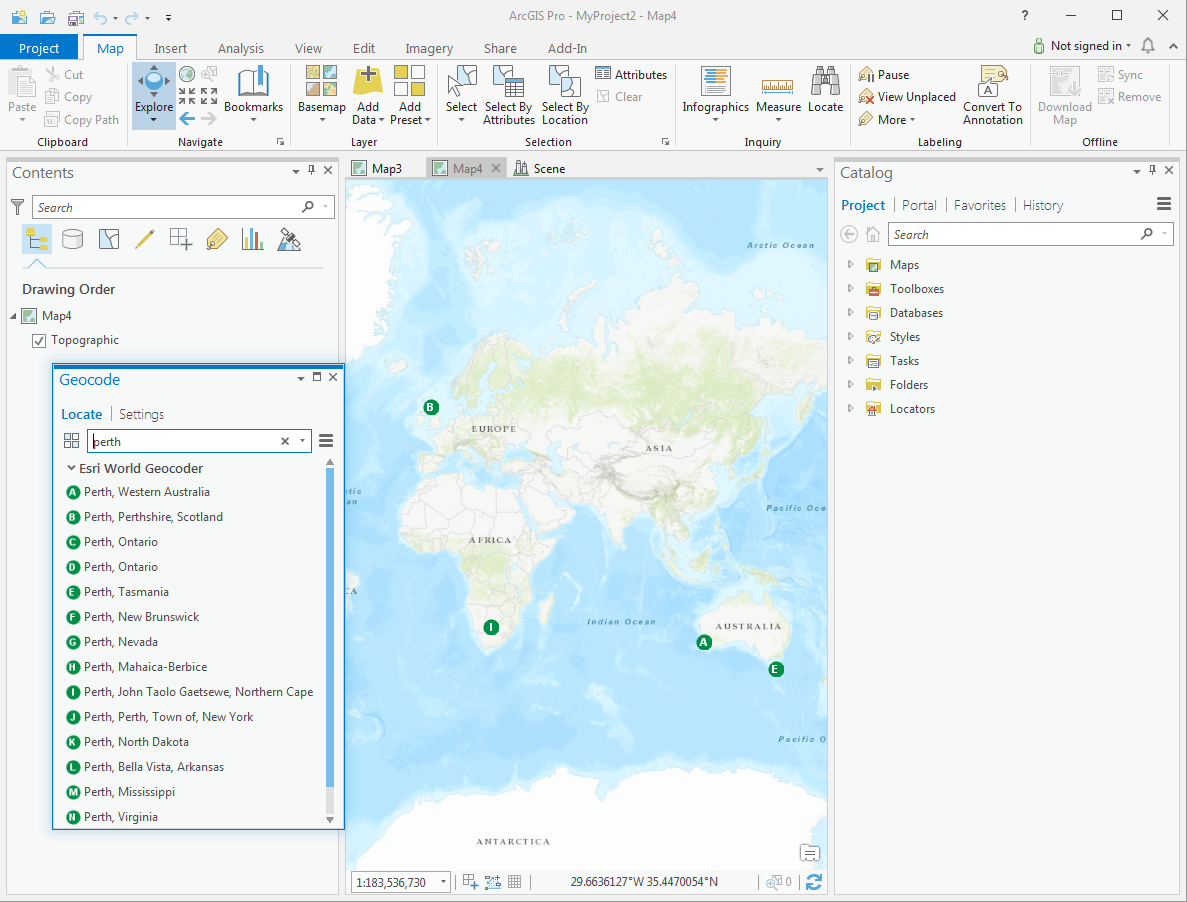 Geocode Results with Locator Control LocatorControlResults