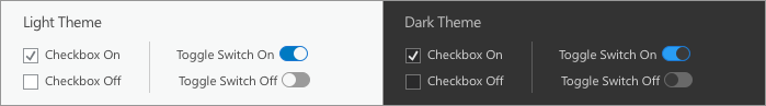 checkboxes Dockpane
