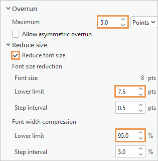 Fitting strategy settings on the Label Class pane
