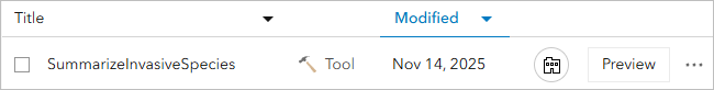 Web tool in My Content
