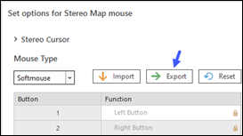 Export Stealth mouse dialog box