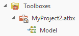 Model saved as geoprocessing tool in toolbox