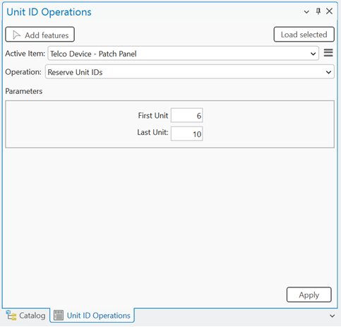 Using the Reserve Unit IDs operation on the Unit ID Operations pane to create an intentional gap in the unit identifier space