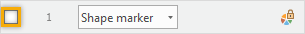Check the visibility check box to display text labels.