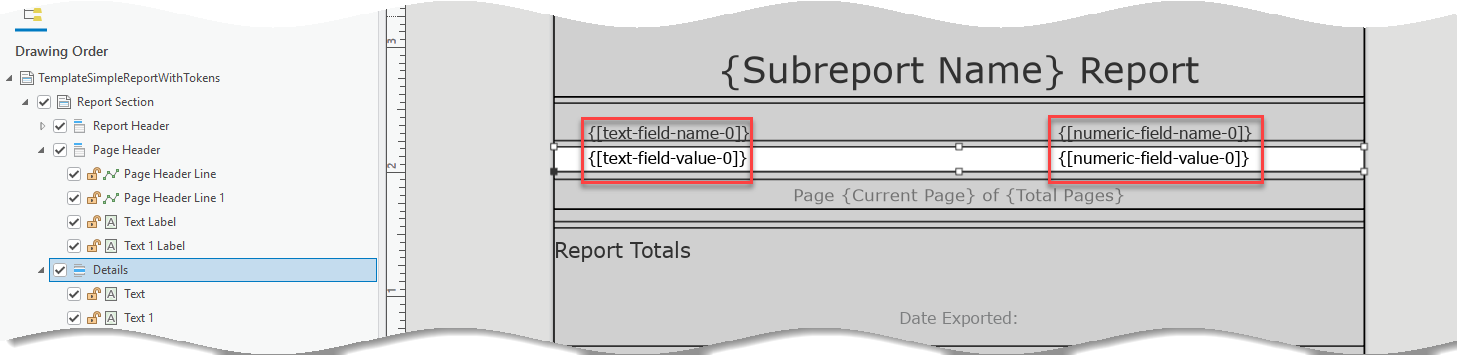 ReportTemplateWithTokens
