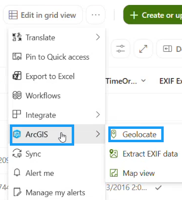 Geolocate button on the ArcGIS toolbar