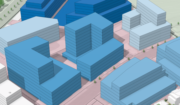 Building spaces visualized by metrics