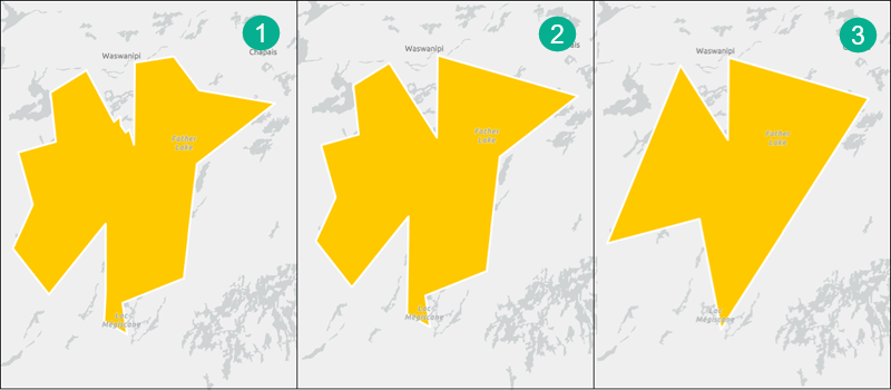 Ejemplo de cómo afecta el valor de tolerancia a la geometría de salida