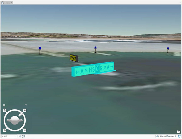 Airport sign selected from the Attributes pane