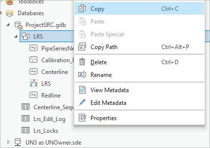 Copiar el dataset de entidades de LRS