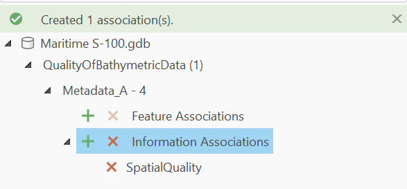 Expanded information association in the Association Manager pane