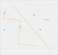 Géométries en entrée de type point et géométries de découpage de type polyligne