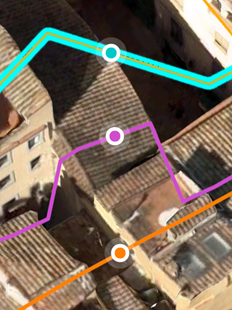 Diagramme de profil d’élévation affichant l’élévation Sol, Couches et Ligne.