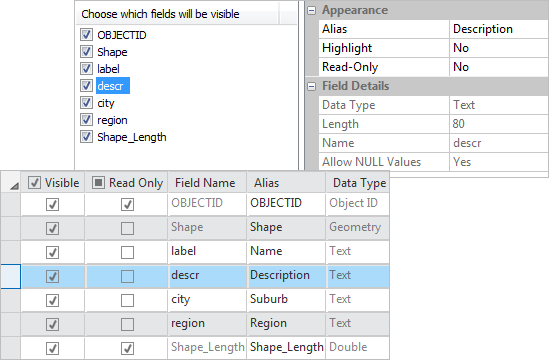 Propriétés des champs dans ArcMap et ArcGIS Pro