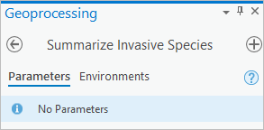 Outil de géotraitement Summarize Invasive Species (Récapituler les plantes invasives)