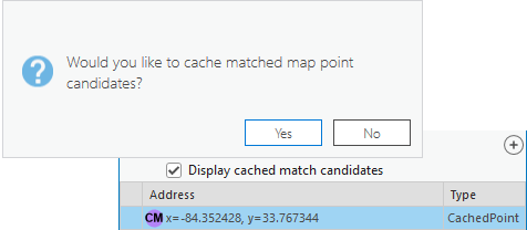 Réapparier le cache