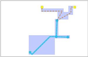 Exemple de diagramme dans la version B avant la réconciliation