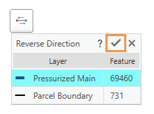 Fenêtre contextuelle Reverse Direction (Inverser le sens)