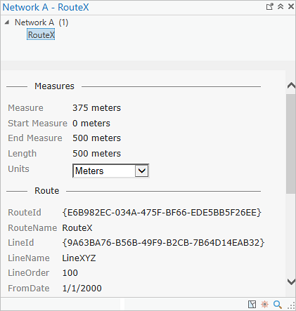 Fenêtre contextuelle Identify Routes (Identifier des itinéraires)