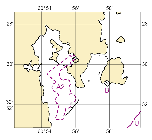Zones of Confidence diagram for a nautical chart