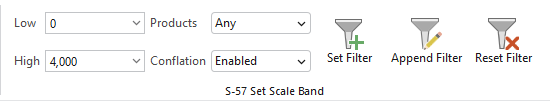 Tools in the S-57 Set Scale Band group