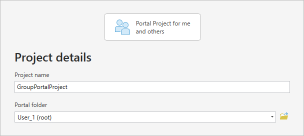 Page Project details (Détails du projet) de l’assistant