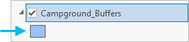 Campground Buffers レイヤーのシンボル