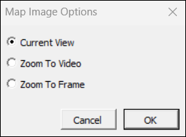 マップの画像オプション ウィンドウ