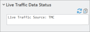 TMC ライブ交通量を使用して構成されているネットワーク データセット