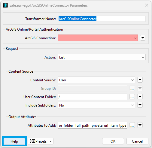 Help button on canvas object