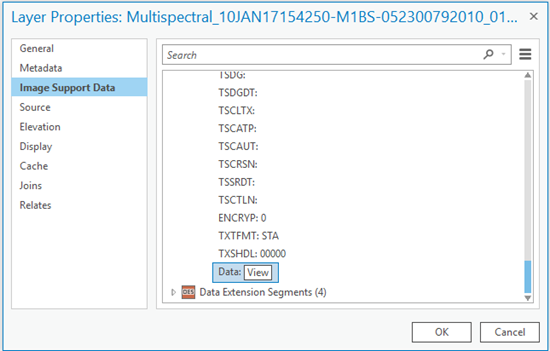 ISD データの表示ボタン